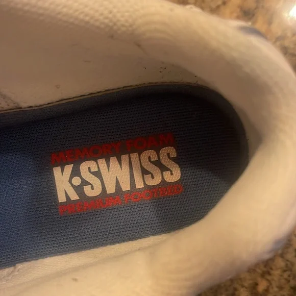 K Swiss shoes white size 8 very gently worn. - Picture 8 of 8